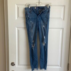 🧡 Women’s AERO distressed skinny jeans